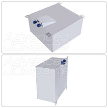 Load image into Gallery viewer, Fuel Cell Tank 50 Liter / 13 Gallon Chrome Aluminum Blue Cap
