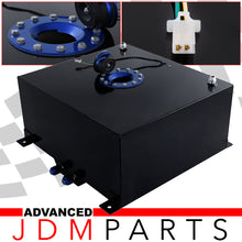 Load image into Gallery viewer, Fuel Cell Tank 60 Liter / 15 Gallon Black Aluminum Blue Cap
