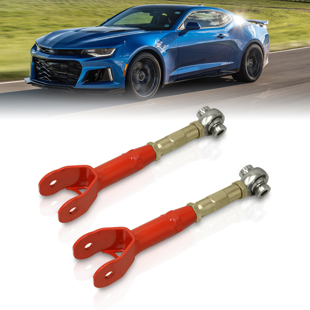 Chevrolet Camaro 2016-2022 Rear Upper Adjustable Trailing Control Arms Red