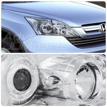 Load image into Gallery viewer, Honda CRV 2007-2011 Factory Style Projector Headlights Chrome Housing Clear Len Clear Reflector
