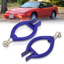 Load image into Gallery viewer, Nissan 240SX S13 1989-1994 / 300ZX Z32 1990-1996 Rear Upper Adjustable Camber Kit Control Arms Blue
