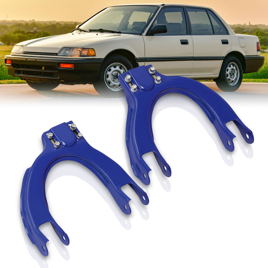 Honda Civic 1988-1991 / CRX 1988-1991 Front Upper Control Arms Camber Kit Blue
