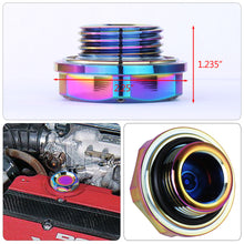 Load image into Gallery viewer, Acura/Honda Aluminum Round Circle Hole Style Oil Cap Neo Chrome
