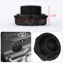 Load image into Gallery viewer, Toyota Aluminum Round Circle Hole Style Oil Cap Black
