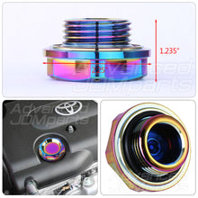 Load image into Gallery viewer, Toyota Aluminum Round Circle Hole Style Oil Cap Neo Chrome
