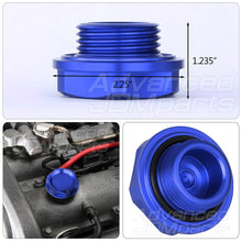 Load image into Gallery viewer, Mazda Aluminum Round Circle Hole Style Oil Cap Blue
