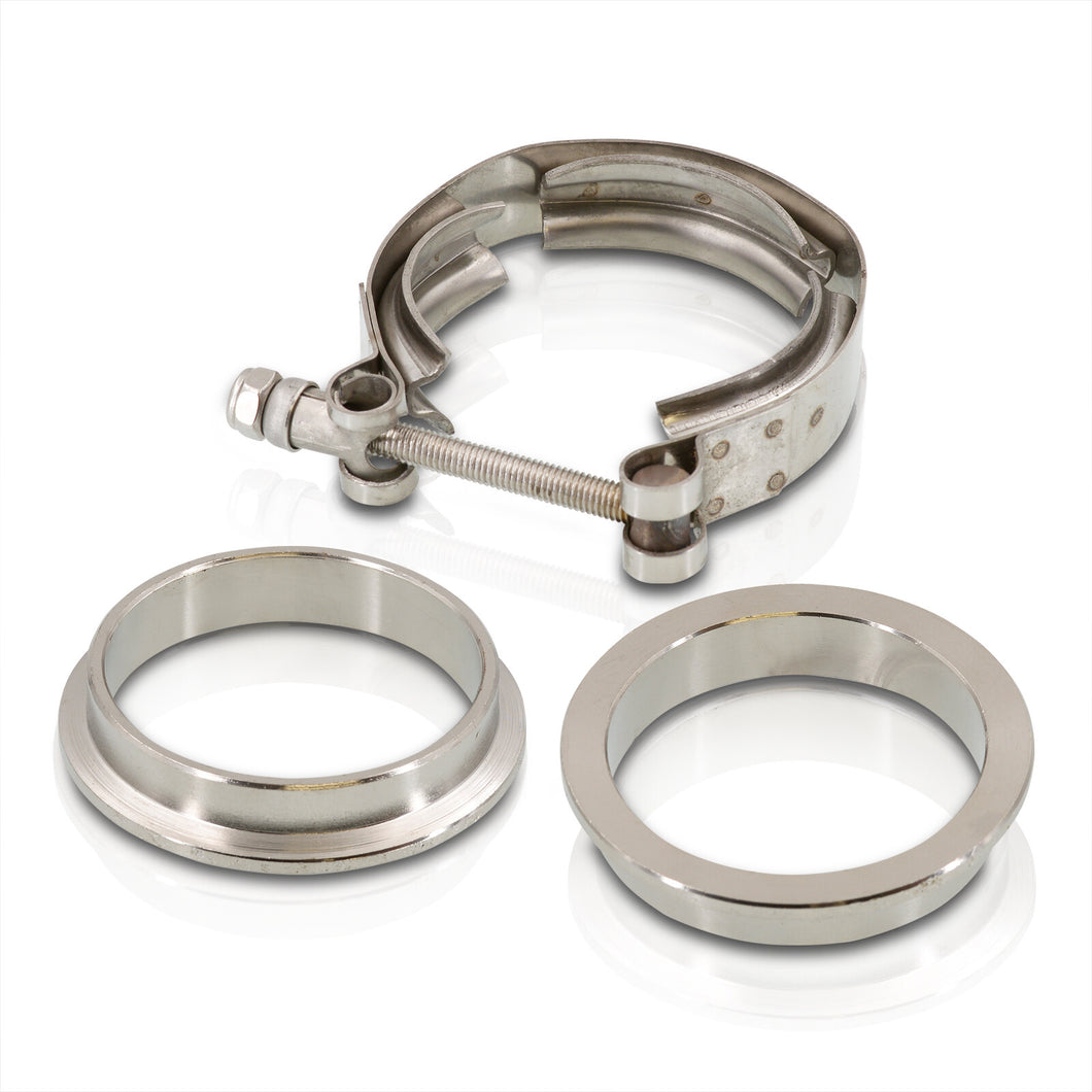 Universal 2.5inch V-band Clamp Stainless steel with Mild steel Flange