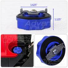 Load image into Gallery viewer, Mitsubishi Aluminum Octogon Screw Style Oil Cap Blue
