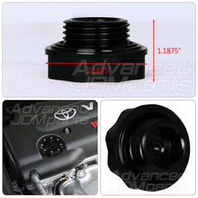 Load image into Gallery viewer, Toyota Aluminum Octogon Screw Style Oil Cap Black
