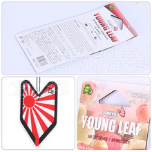 Load image into Gallery viewer, Wakaba Leaf White Peach Hangable Air Freshener (White)
