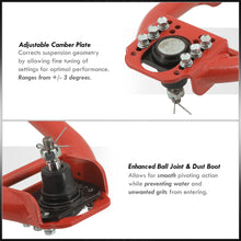 Load image into Gallery viewer, Honda Civic 1996-2000 Front Upper Tubular Control Arms Camber Kit Red
