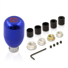 Load image into Gallery viewer, Universal 5 Speed M8 M10 M12 Type-R Style Shift Knob Blue with Red Lettering

