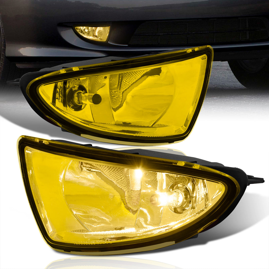 Honda Civic 2004-2005 Front Fog Lights Yellow Len (Includes Switch & Wiring Harness)