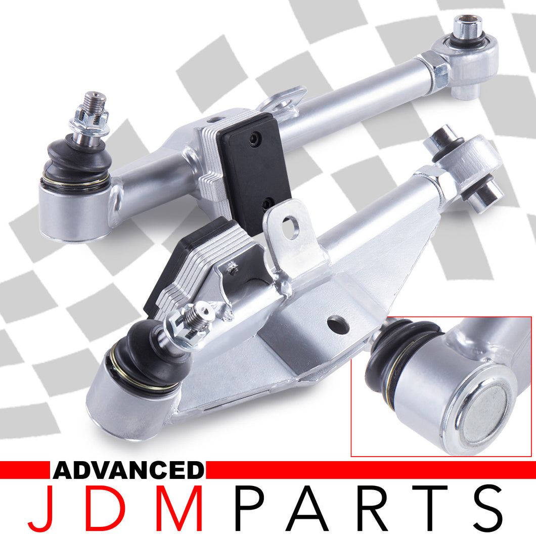 Chrome Front Lower Controls Arms For 89-98 Nissan 240SX