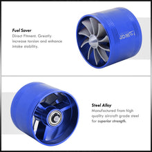 Load image into Gallery viewer, Universal 2.5" Single Fan Fuel Saver Blue
