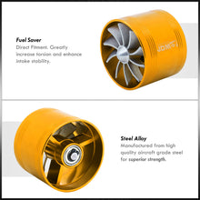 Load image into Gallery viewer, Universal 2.5&quot; Single Fan Fuel Saver Gold

