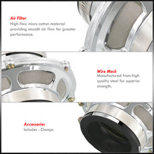 Load image into Gallery viewer, Universal 2.5&quot; Air Intake Bypass Filter Silver
