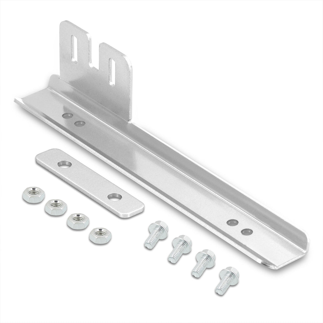 Universal Front Bumper Licence Plate Relocator Bracket Chrome