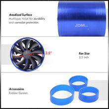 Load image into Gallery viewer, Universal 2.5&quot; Dual Fan Fuel Saver Blue
