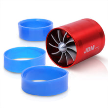 Load image into Gallery viewer, Universal 2.5&quot; Dual Fan Fuel Saver Red
