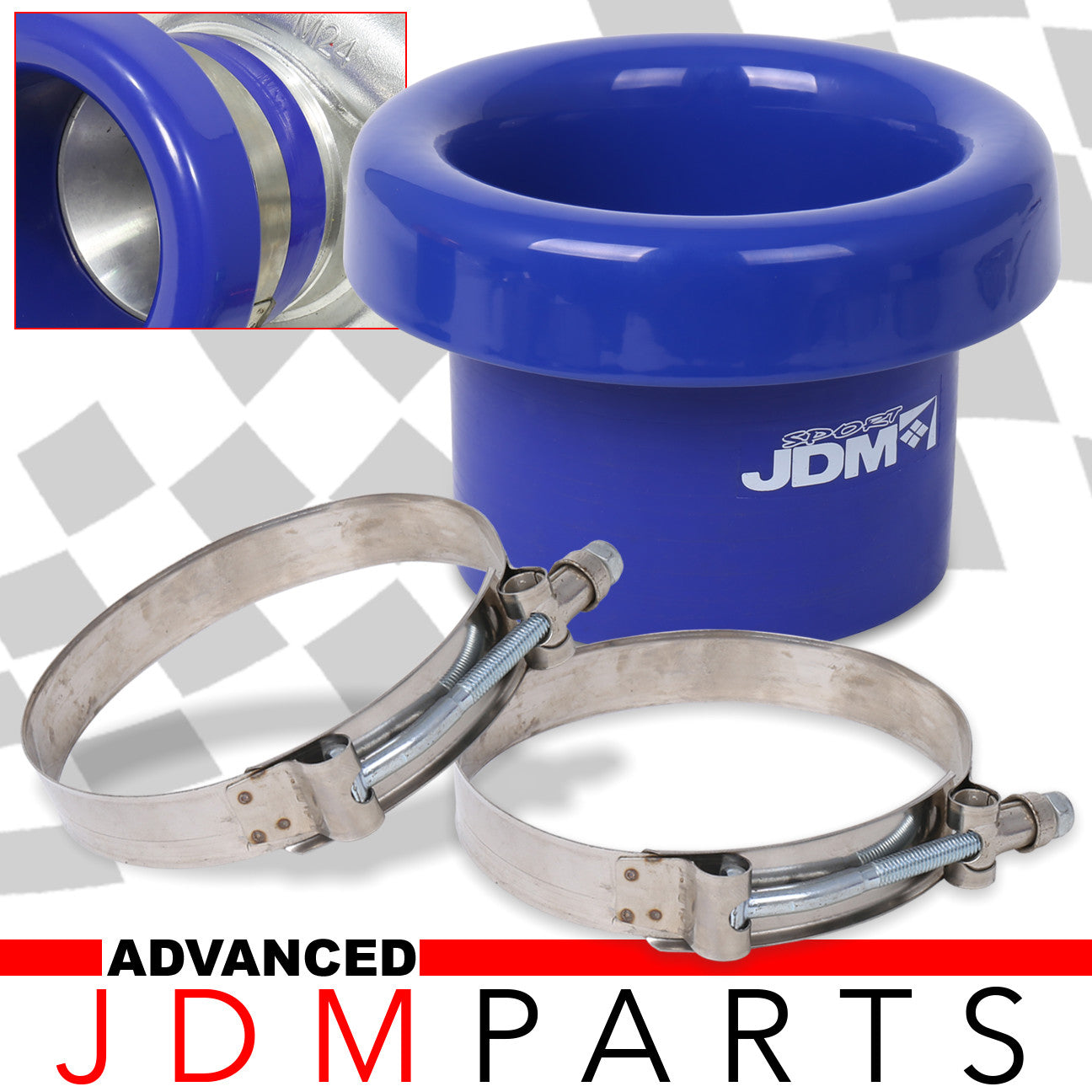 Trumpet Intake Velocity Stack 3 inch for Turbo/Air Intake/Supercharger Blue – AJP ...