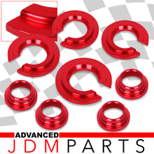 Load image into Gallery viewer, Nissan 180SX/200SX/240SX/300ZX Subframe Bushings Collars Red
