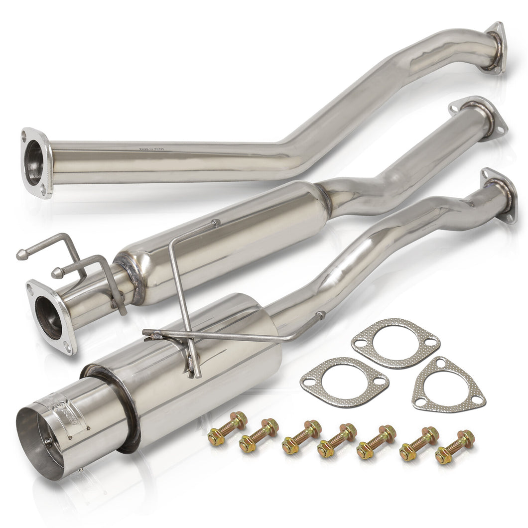 Honda Civic EX 2001-2005 N1 Style Stainless Steel Catback Exhaust System (Piping: 2.5