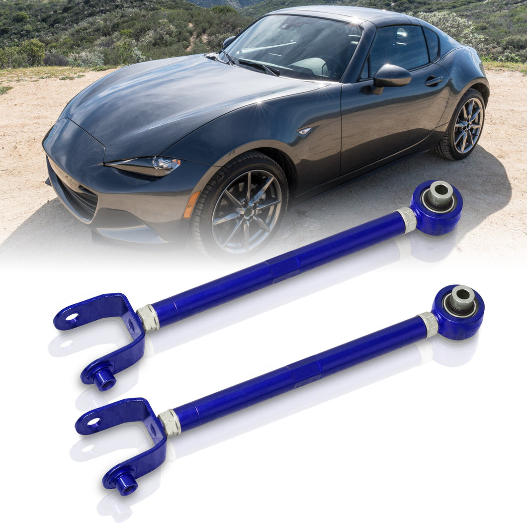 Mazda Miata MX-5 2016-2023 Rear Lower Adjustable Traction Control Arms Blue