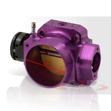 Load image into Gallery viewer, D/B/F/H-Series 70mm Throttle Body Plate Purple w/ Chrome Gate
