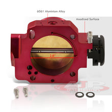 Load image into Gallery viewer, D/B/F/H-Series 70mm Throttle Body Plate Red w/ Chrome Gate
