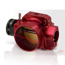 Load image into Gallery viewer, D/B/F/H-Series 70mm Throttle Body Plate Red w/ Chrome Gate
