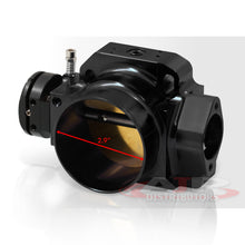 Load image into Gallery viewer, D/B/F/H-Series 70mm Throttle Body Plate Black w/ Chrome Gate
