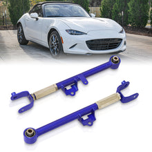 Load image into Gallery viewer, Mazda Miata MX-5 2016-2023 Rear Lower Adjustable Toe Control Arms Blue
