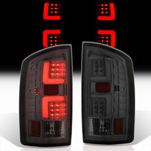 Load image into Gallery viewer, Dodge Ram 1500 2007-2008 / 2500 3500 2007-2009 LED Bar Tail Lights Chrome Housing Smoke Len White Tube (Excluding OEM LED Models)
