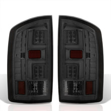 Load image into Gallery viewer, Dodge Ram 1500 2007-2008 / 2500 3500 2007-2009 LED Bar Tail Lights Chrome Housing Smoke Len White Tube (Excluding OEM LED Models)
