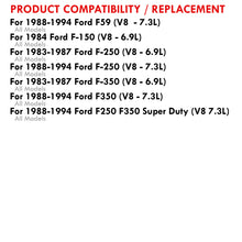 Load image into Gallery viewer, Ford F59 7.3L V8 1988-1994 / F150 6.9L V8 1984 / F250 F350 6.9L V8 1983-1987 / F250 F350 7.3L 1988-1994 Automatic &amp; Manual Transmission Aluminum Radiator
