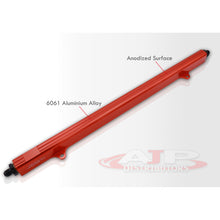 Load image into Gallery viewer, JDM Sport Nissan RB25 Fuel Rail Red with Black Fittings
