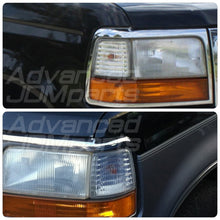 Load image into Gallery viewer, Ford F150 Bronco 92-96 Corner Light Chrome Housing Clear Lens
