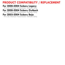 Load image into Gallery viewer, Subaru Legacy EJ25 2000-2004 Manual Transmission Aluminum Radiator
