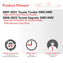 Load image into Gallery viewer, Toyota Tundra 2007-2021 / Sequoia 2008-2022 2.5&quot; Front Leveling Lift Kit Black
