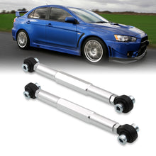 Load image into Gallery viewer, Mitsubishi Lancer EVO X 2008-2015 Rear Lower Adjustable Camber Kit Control Arms Silver
