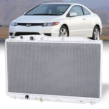 Load image into Gallery viewer, Honda Civic DX LX EX 2006-2011 Automatic &amp; Manual Transmission Aluminum Radiator (EXCLUDING HYBRID &amp; SI MODELS)
