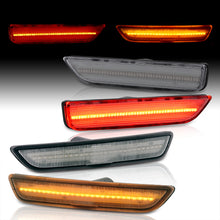 Load image into Gallery viewer, 2010-2014 Ford Mustang LED Clear Lens Front Amber/Red Rear Bumper Side Markers Lights
