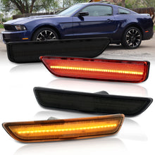 Load image into Gallery viewer, 2010-2014 Ford Mustang LED Smoke Lens Front Amber/Red Rear Bumper Side Markers Lights
