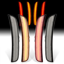 Load image into Gallery viewer, Chrysler 300 2015-2022 4 Piece Front Amber &amp; Rear Red LED Side Marker Lights Clear Len

