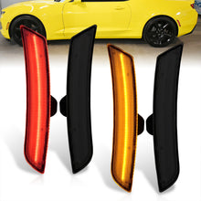 Load image into Gallery viewer, Chevrolet Camaro 2016-2022 LED Smoke Lens Front Amber + Red Rear Side Markers Lights
