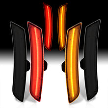 Load image into Gallery viewer, Chevrolet Camaro 2016-2022 LED Smoke Lens Front Amber + Red Rear Side Markers Lights
