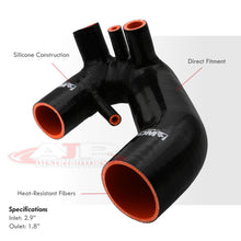 Load image into Gallery viewer, Audi A4 1.8T 1994-2005 / Volkswagen Passat B5 1996-2005 Turbo Intake Silicone Hose Black
