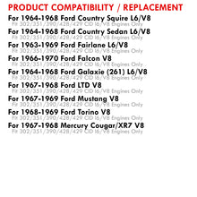 Load image into Gallery viewer, Ford Mustang 1967-1969 / Torino 1968-1969 / LTD 1967-1968 302 351 390 428 429 V8 Automatic &amp; Manual Transmission Aluminum Radiator

