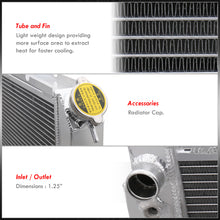 Load image into Gallery viewer, Pontiac Fiero 1984-1988 2.5L 2.8L Automatic &amp; Manual Transmission Aluminum Radiator
